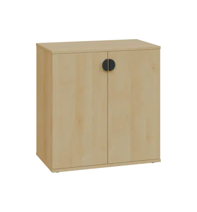 TN 2 - 7D kancelářská skříň, 2-dveřová, 750x720x400, javor horský